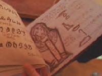 Pangaran archaeologist, Zenna Valks notes from Ras temple on Egerias Canopic Jar